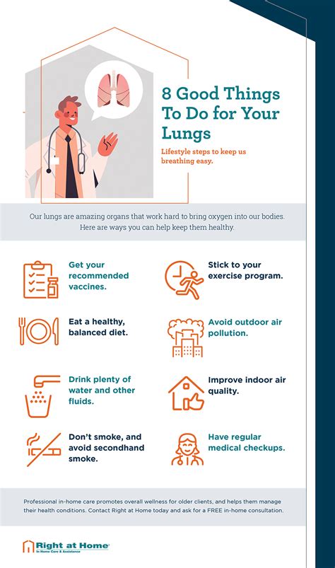 Infographic Good Things To Do For Your Lungs Right At Home