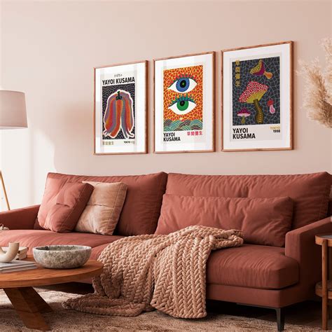 Yayoi Kusama Art Yayoi Kusama Poster Yayoi Kusama Set Of 3 Prints