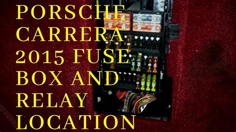 Porsche Carrera Fuse Box And Relay Location Youtube