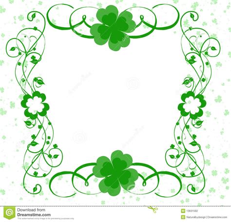 Four Leaf Clover Border Clip Art Clipground