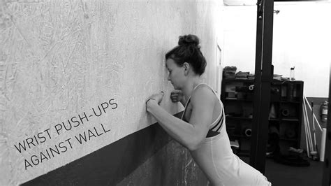 Wrist Push Up Against Wall Youtube