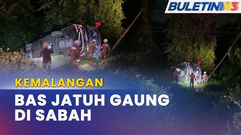 KEMALANGAN 6 Cedera Bas Ekspres Terbabas Ke Dalam Gaung Sedalam 50