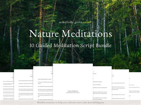 Nature Meditations Guided Meditation Script Collection Guided