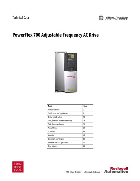 Powerflex Communication Adapter Manual