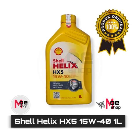 Jual Oli Shell Helix HX5 15W 40 1L 100 ORIGINAL Shopee Indonesia