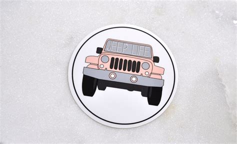 Jeep Life Sticker Jeep Life Jeep Sticker Pink Jeep Sticker | Etsy