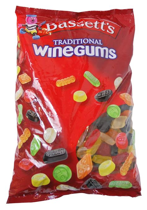 10x Bassetts Traditional Wine Gums Englisches Weingummi 1kg Alte Rezeptur Amazonde