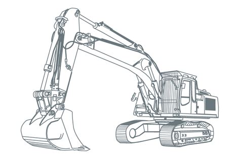 Disegni Di Escavatori Da Colorare Off