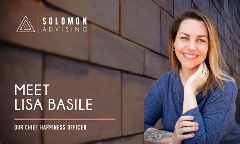 Meet Lisa Basile Our Chief Happiness Officer — Solomon Advising