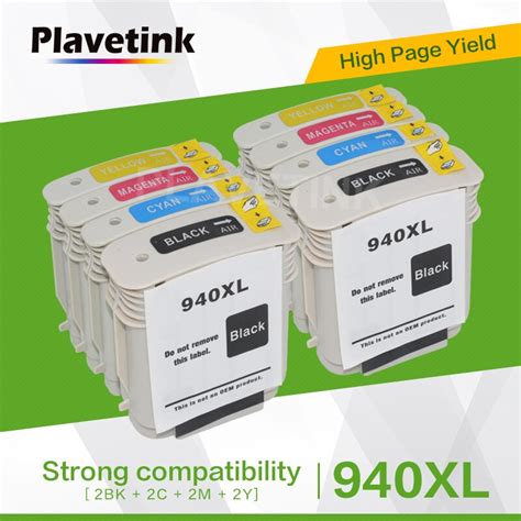 Plavetink 8 Pcs 940xl Printer Ink Cartridge Compatible For Hp 940 Xl For Hp940xl Officejet Pro