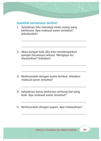 Buku Siswa Kelas Tema Revisi Agustiana Zahroh Halaman