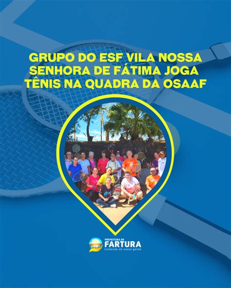 Not Cia Grupo Do Esf Vila Nossa Senhora De F Tima Joga T Nis Na