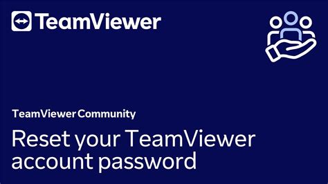 How To Reset Your Teamviewer Account Password In Teamviewer Classic