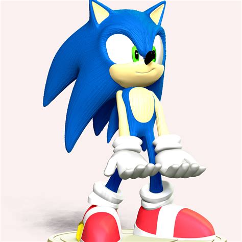 3D file Sonic the Hedgehog Fanart・3D printing template to download・Cults