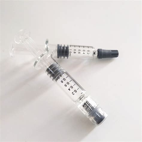 Factory Wholesale Price Borosilicate Glass 1ml Luer Slip Oil Syringe