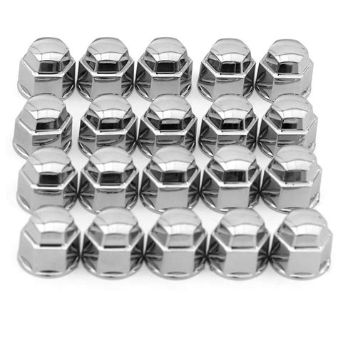 Mm Chrome Lug Nut Covers Pc Fits Auto Car Wheel Rim Tire Bolt