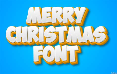 Merry Christmas Font Text Effect And Logo Design Font