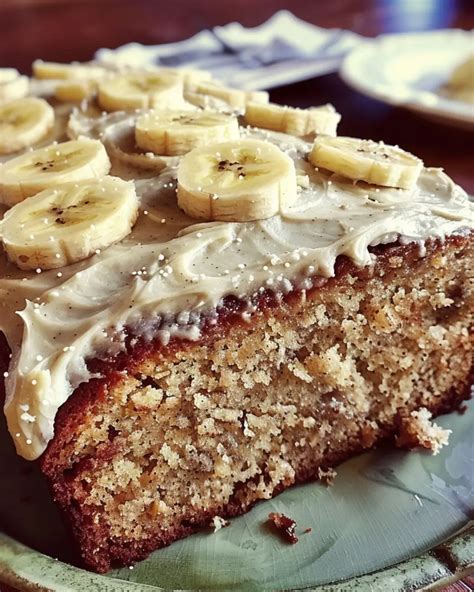 Banana Bread Cake With Cream Cheese Frosting Recipe