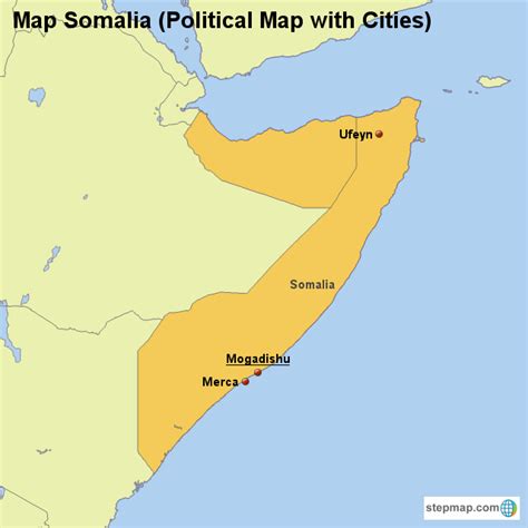 Somalia Cities Map