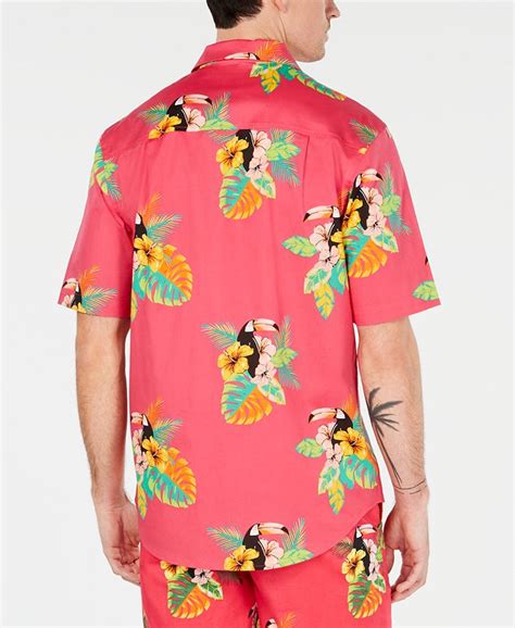 Club Room Mens Tropical Print Shirt Created For Macys And Reviews