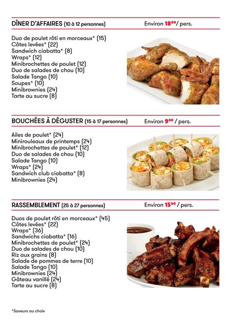 Menu Traiteur St Hubert By Les R Tisseries St Hubert Lt E Issuu