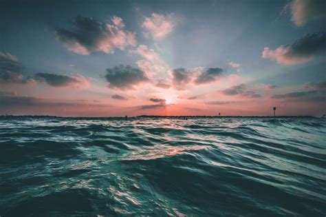 Imagen De Oc Ano Mar Lago Agua Puesta De Sol Cielo Nubes Foto