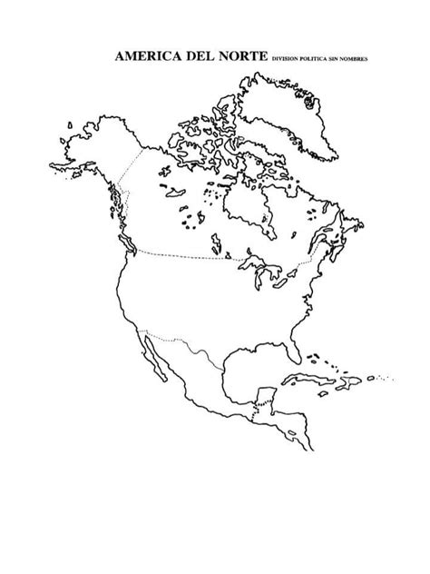 Mapas De América Del Norte Descarga Ahora Con Nombres