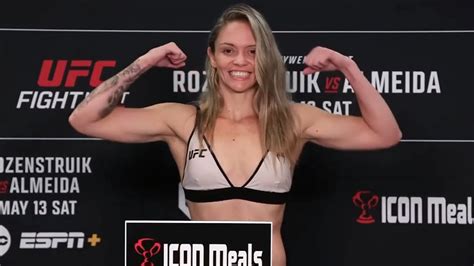 Jessica Rose Clark And Tainara Lisboa Official Weigh Ins Ufc Fight