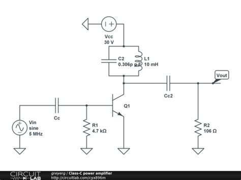 Class C Amplifier Schematic Diagram Power Amplifier Circuit Classes And Its Characteristics