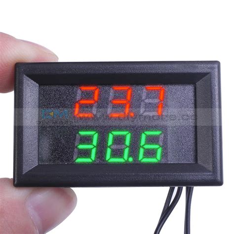 Red Green Dual Display Digital Thermometer Temperature Led Meter Ntc Diymore