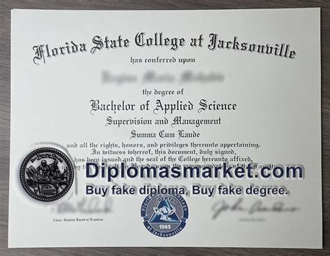 How to order Florida State College at Jacksonville Diploma?