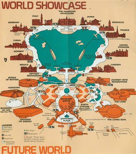 Disney World Showcase Map - Map Of Europe And Asia