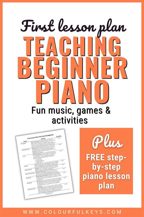 Plan The Ultimate First Piano Lesson For A Five Year Old Beginner