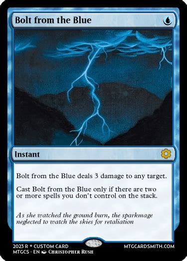 Bolt from the Blue : r/custommagic