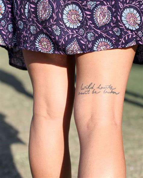 Tatuajes De Frases En La Pierna Para Mujer Kulturaupice