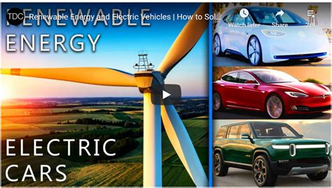 Renewable Energy and Electric Vehicles | Policies to Solve Climate ...