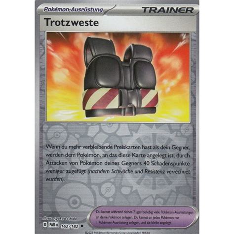 Trotzweste 162 182 REVERSE HOLO Paradoxrift Pokemon Karte Kaufen