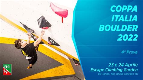 Coppa Italia Boulder Prova Up Climbing