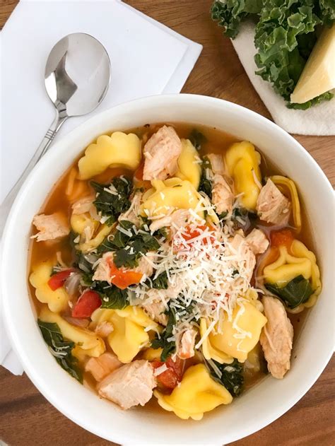 Delicious Instant Pot Chicken And Tortellini Soup With Kale Eat At Home