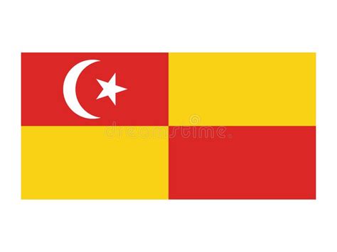 Flag of Selangor State stock vector. Illustration of location - 192829203