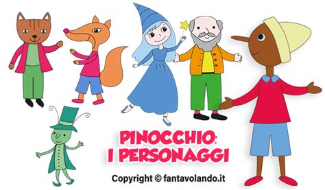 Pinocchio personaggi schede e attività Fantavolando