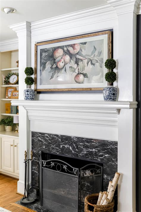 Fireplace Mantel Decorating Ideas With Tv Shelly Lighting