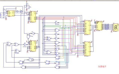 数电设计的彩灯控制器设计原理图 模拟数字电子技术