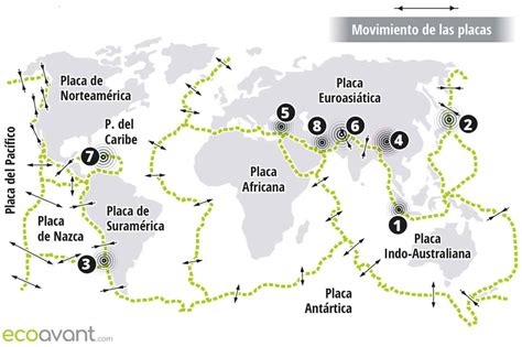 Mapa De Terremotos Para Calcar