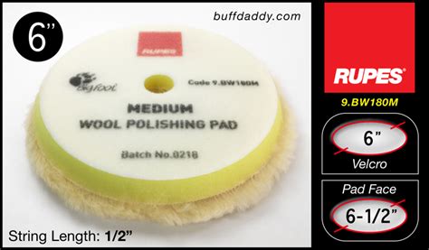 Rupes Wool Buffing Pads