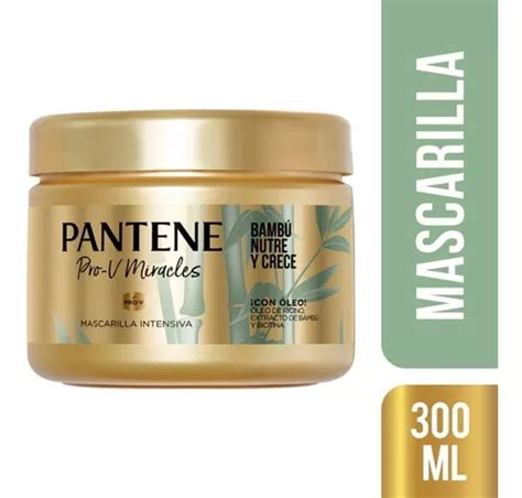 Pantene Pro v Mascarilla Nutritiva Bambú Nutre crece 300 Ml Cuotas