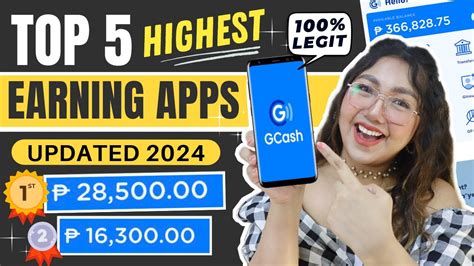 TOP 5 LEGIT AND HIGHEST EARNING FREE APP 2024 I EARNED P28 500 IN 1