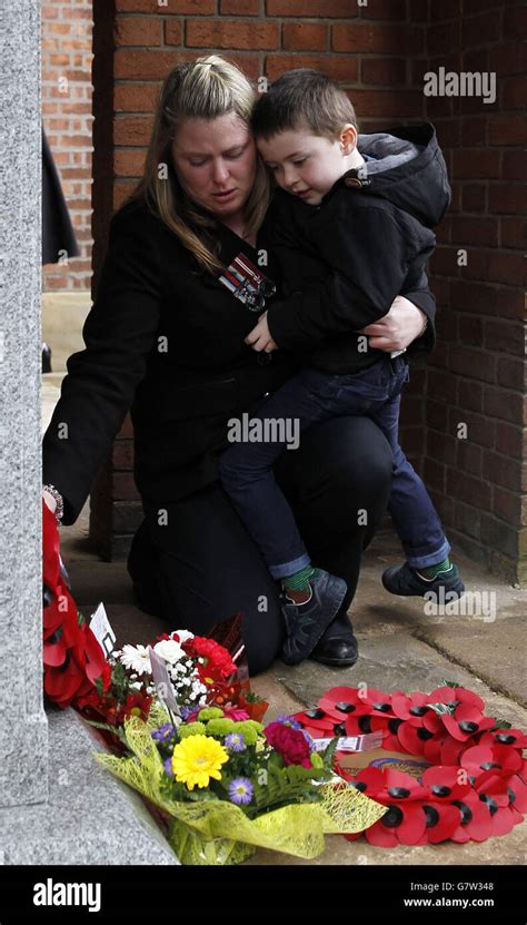 Rebecca Rigby, the widow of murdered Fusilier Lee Rigby, 25, and son ...