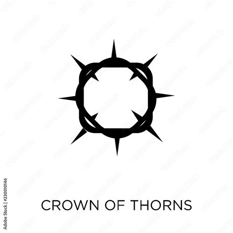 Crown Of Thorns Icon Crown Of Thorns Symbol Design From Religion