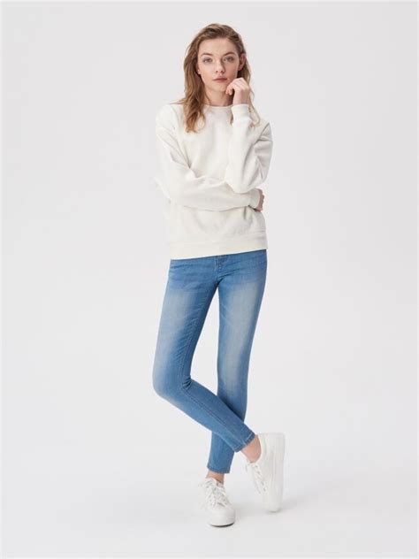 Skinny Low Rise Jeans Farbe Blau Sinsay Ux J